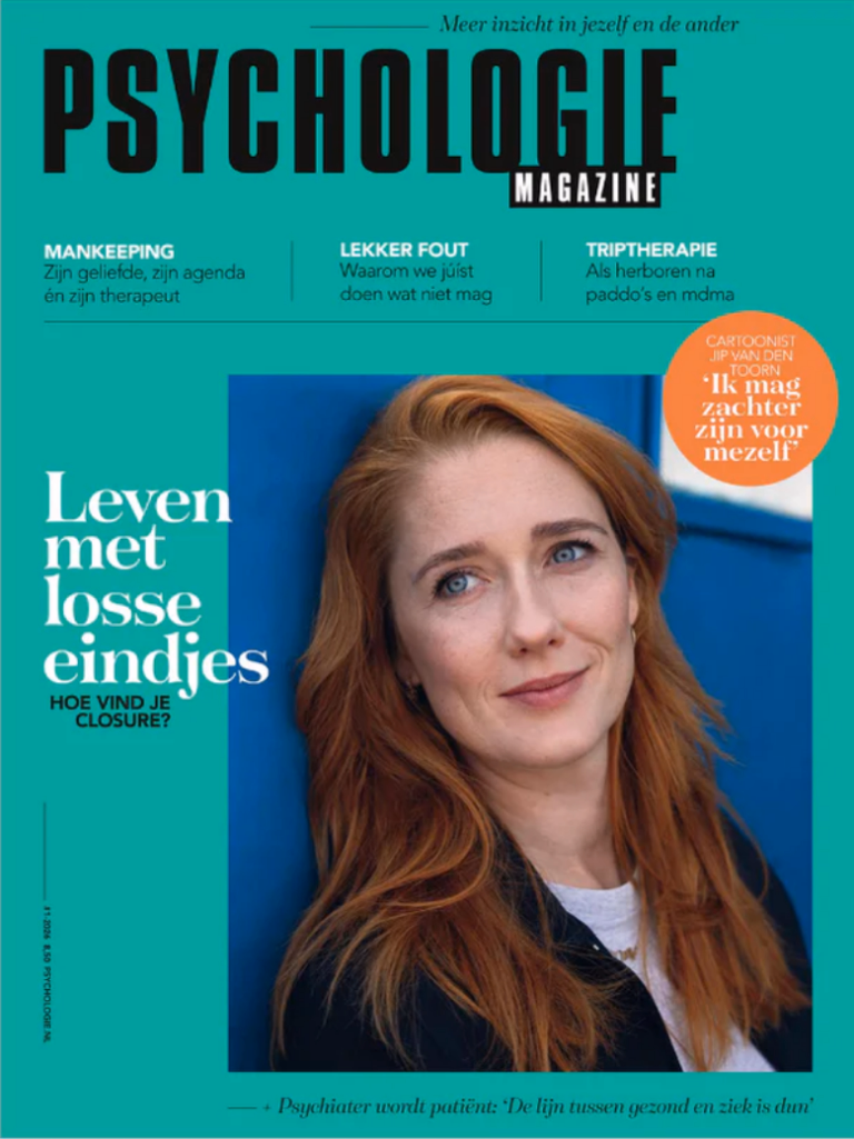 Psyschologie magzine triptherapie voorkant -Triptherapie in Psychologie Magazine