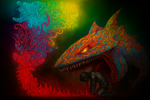 bad trip paysage effrayant